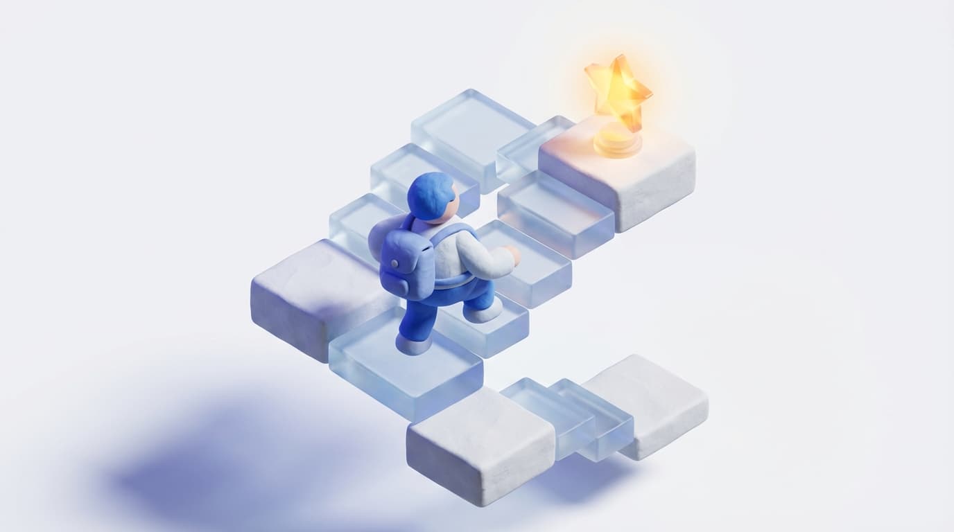 AI Interview Preparation Person Climbing